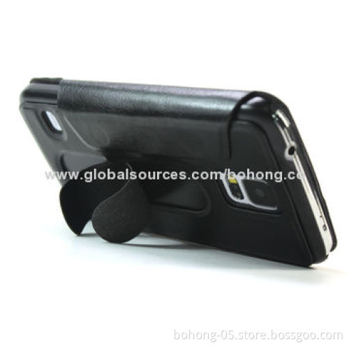 Flip Case for iPhone Samsung S5, Spring Metal Kickstand